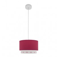 Distribuidor - Lâmpadas Diversas | Colgantes Infantil | COLGANTE TRAZOS 1XE27 ROSA OSCURO 30D Ref: 111293007